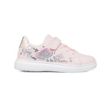 Sneakers rosa da bambina con paillettes arcobaleno Le scarpe di Alice, Scarpe Bambini, SKU k232000409, Immagine 0